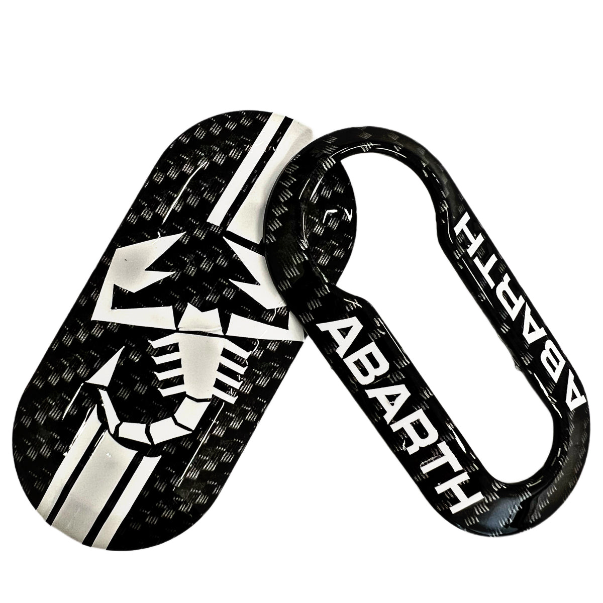 Cover Per Chiavi Auto Fiat 500 Ducato Abarth - In Carbonio Morbido TPU, Facile Installazione, Protezione Anti Graffi