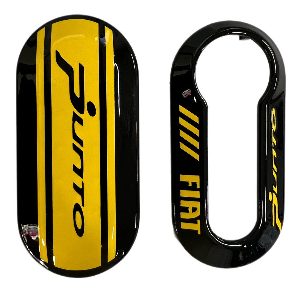 Guscio chiave nero personalizzato giallo PUNTO