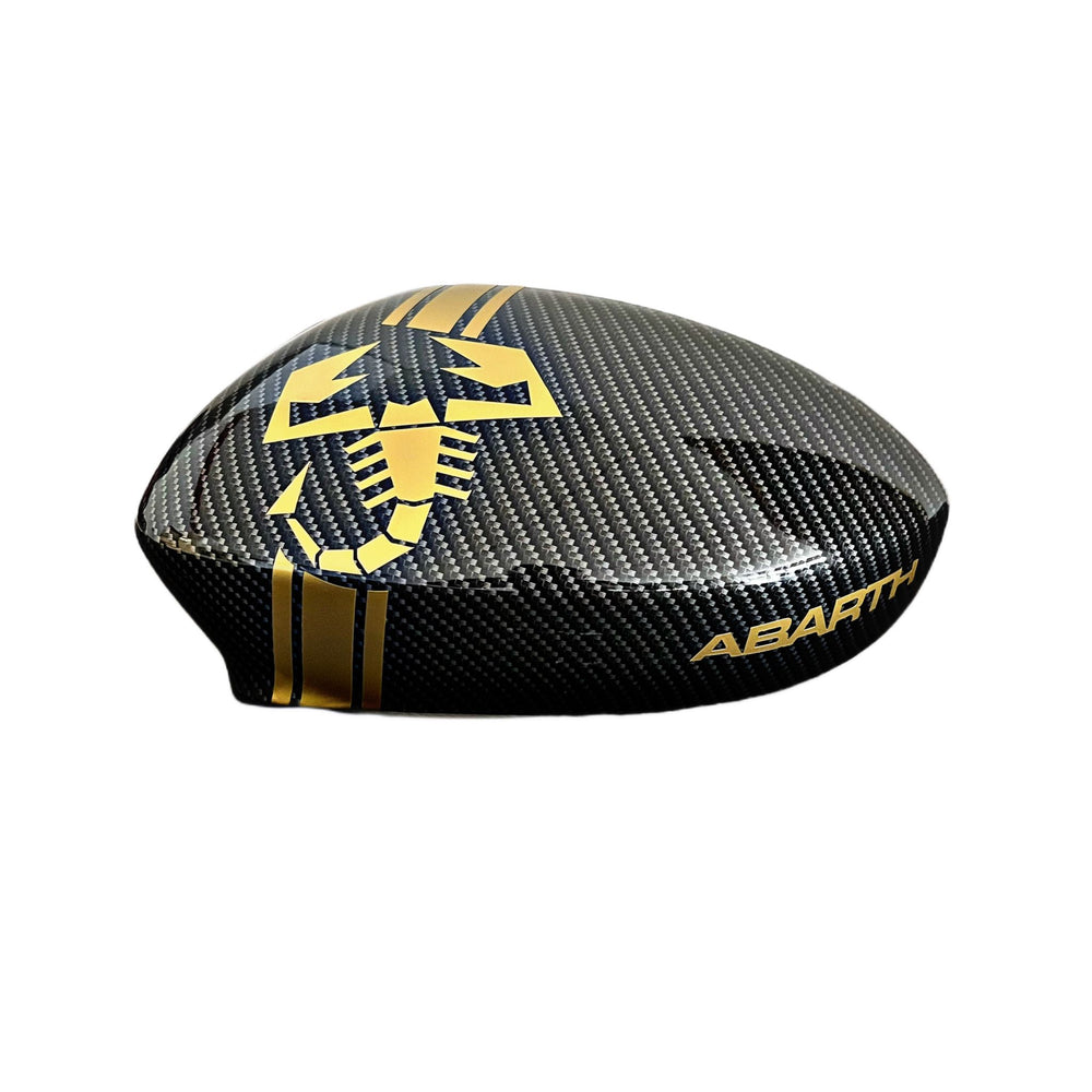 Coppia calotte carbon personalizzata oro