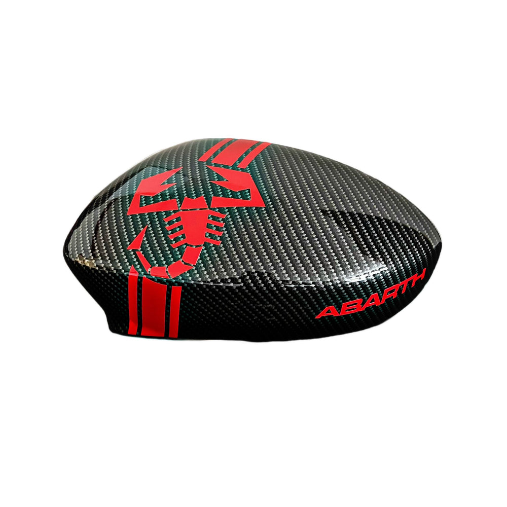 Coppia calotte carbon personalizzata rosso